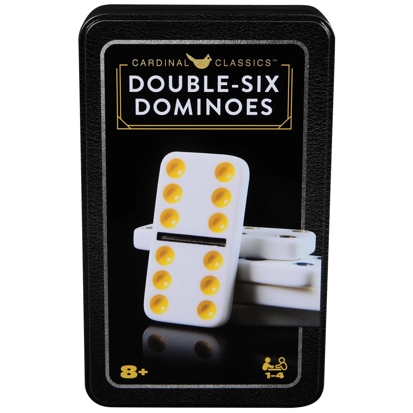 Spin Master Games, Classics, Double Six Dominoes Set in Storage Tin, Ages 8 and Up