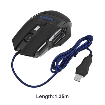 Wired Gaming Mouse 7-Color Backlight for Gaming for PC