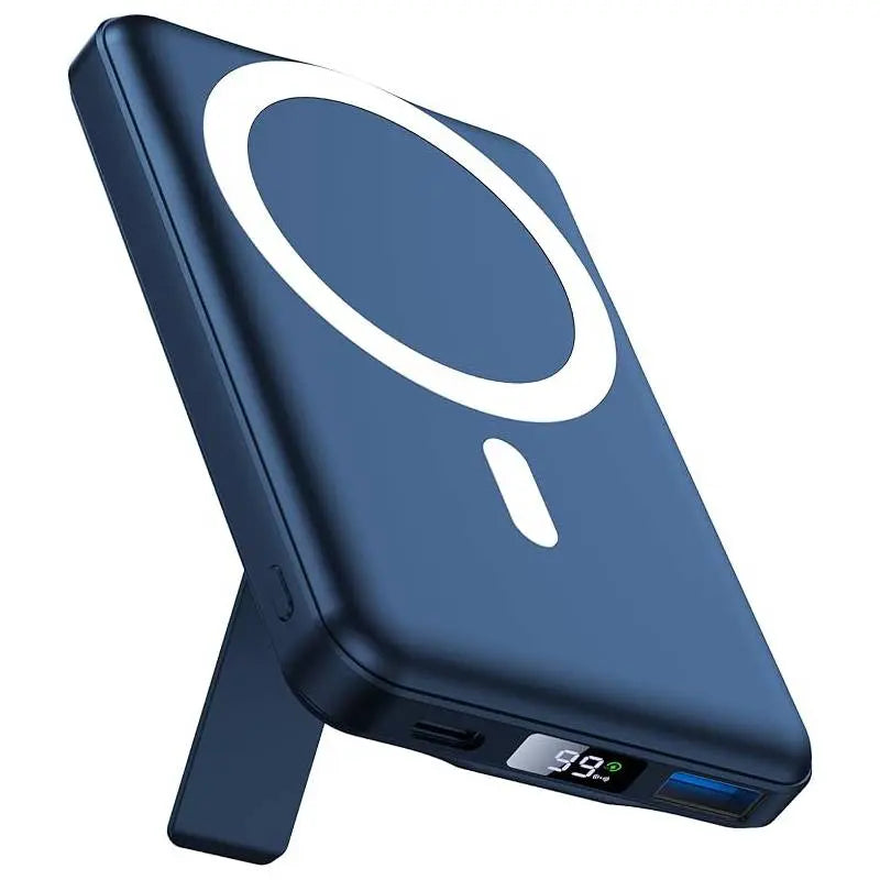 AOGUERBE Magnetic Wireless Power Bank 10000mAh | 15W Fast Charging | LED Display