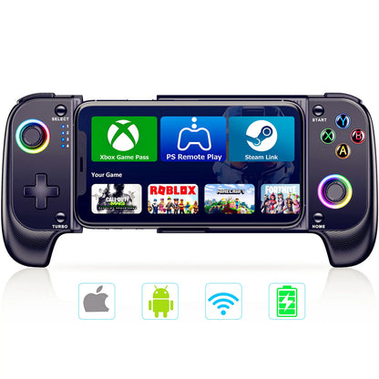 Wireless Mobile Gaming Controller for iPhone & Android | Hall Effect Joystick | Turbo