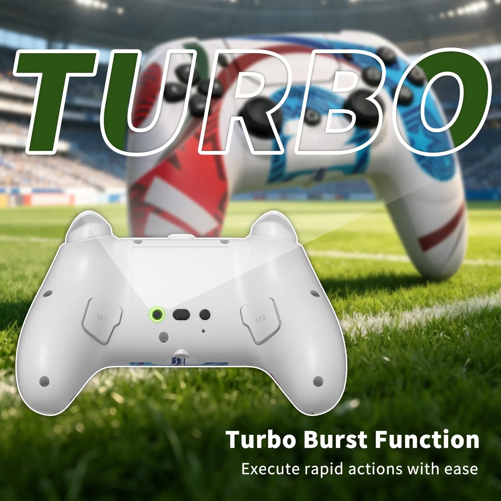 Football-Themed Wireless Controller for PS5 & PC