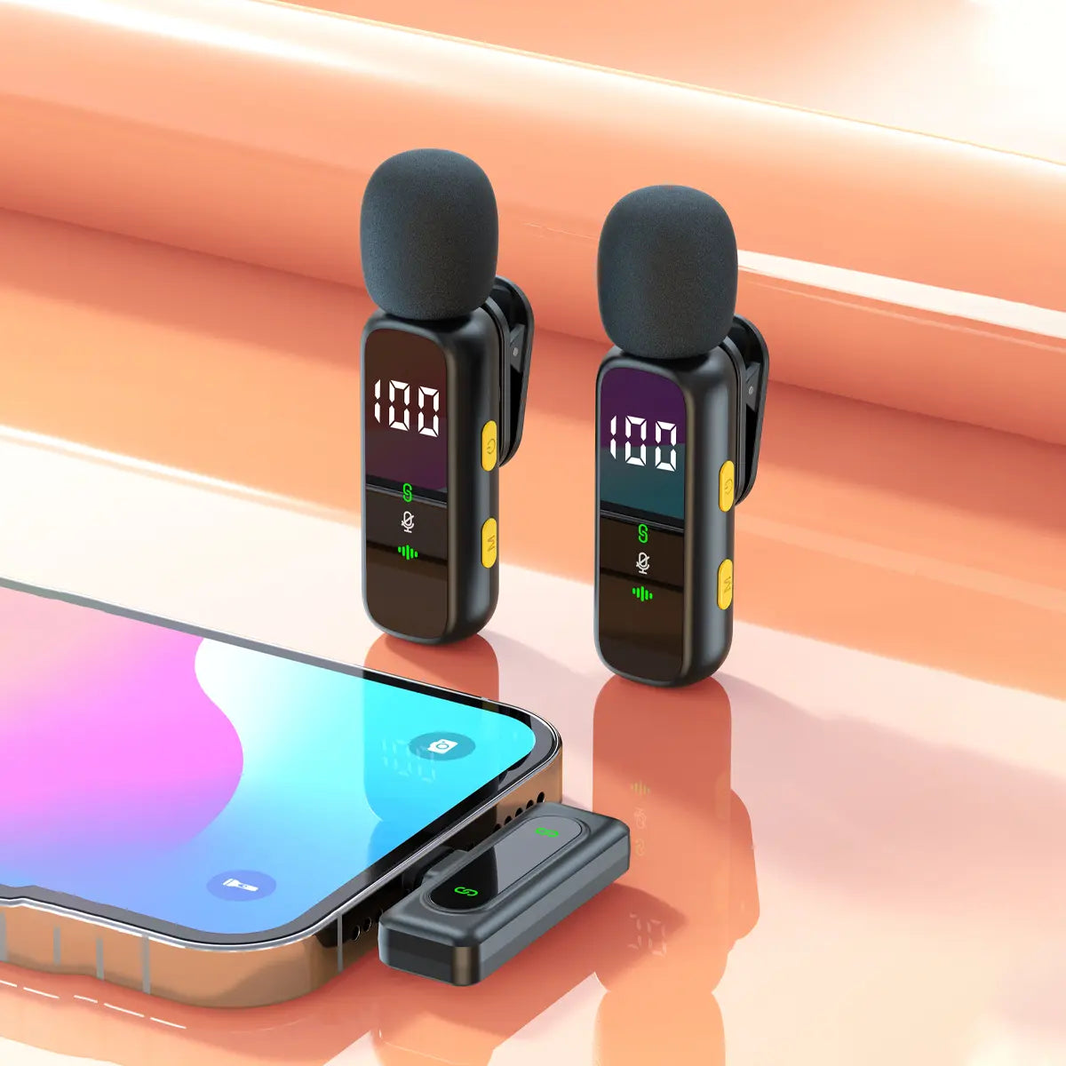 Mini Wireless Lapel Microphone | 360° Audio | 14H Battery