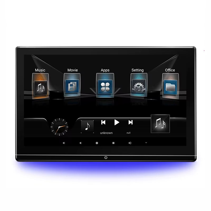 KANOR 13.3" Android Car Headrest Monitor | 8-Core Touchscreen Rear Seat Entertainment System