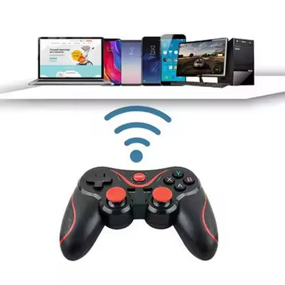 T3 X3 Wireless Gaming Controller | 2.4GHz Gamepad with Phone Holder for PC, Android & TV Box