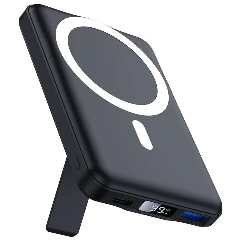 AOGUERBE Magnetic Wireless Power Bank 10000mAh | 15W Fast Charging | LED Display