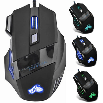 Wired Gaming Mouse 7-Color Backlight for Gaming for PC