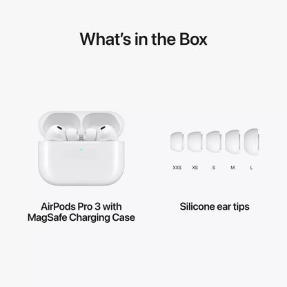 Apple Airpods Pro 3 Wireless Earbuds with Active Noise Cancellation