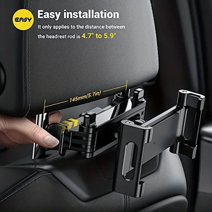 Telescopic Car Rear Pillow Phone Holder and Tablet Rotating Holder