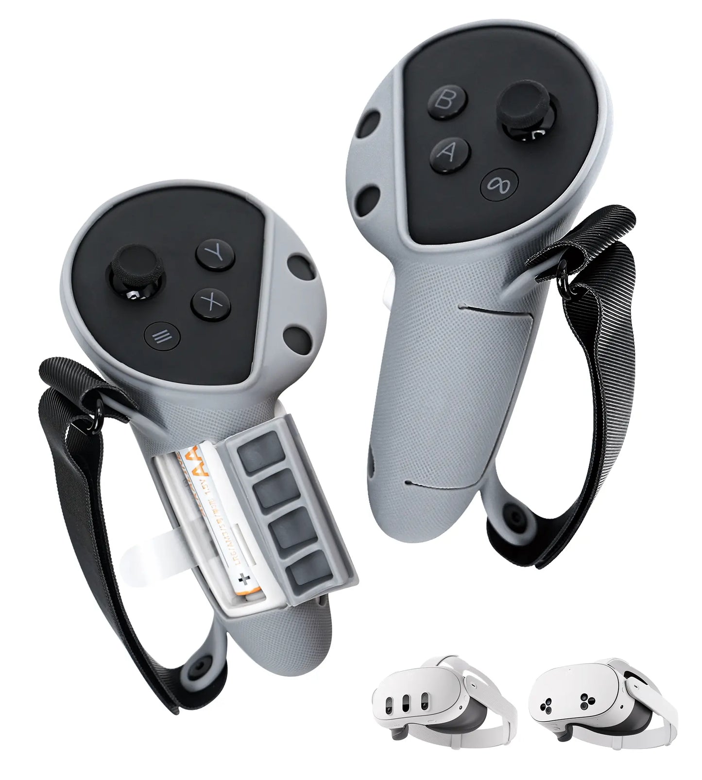 TRANSNOVO Silicone Knuckle Grips for Meta Quest 3S & Quest 3 Controllers