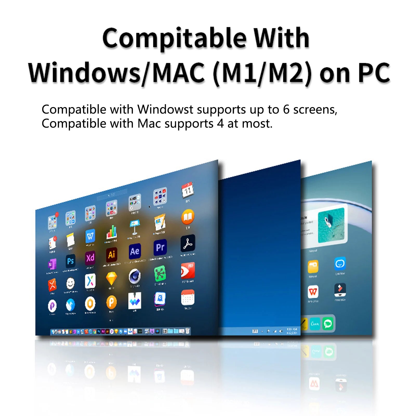 12 Inch Laptop Dual Monitor 1920*1080 HD IPS LCD Dual Monitor Screen Extender Laptops for Macbook 