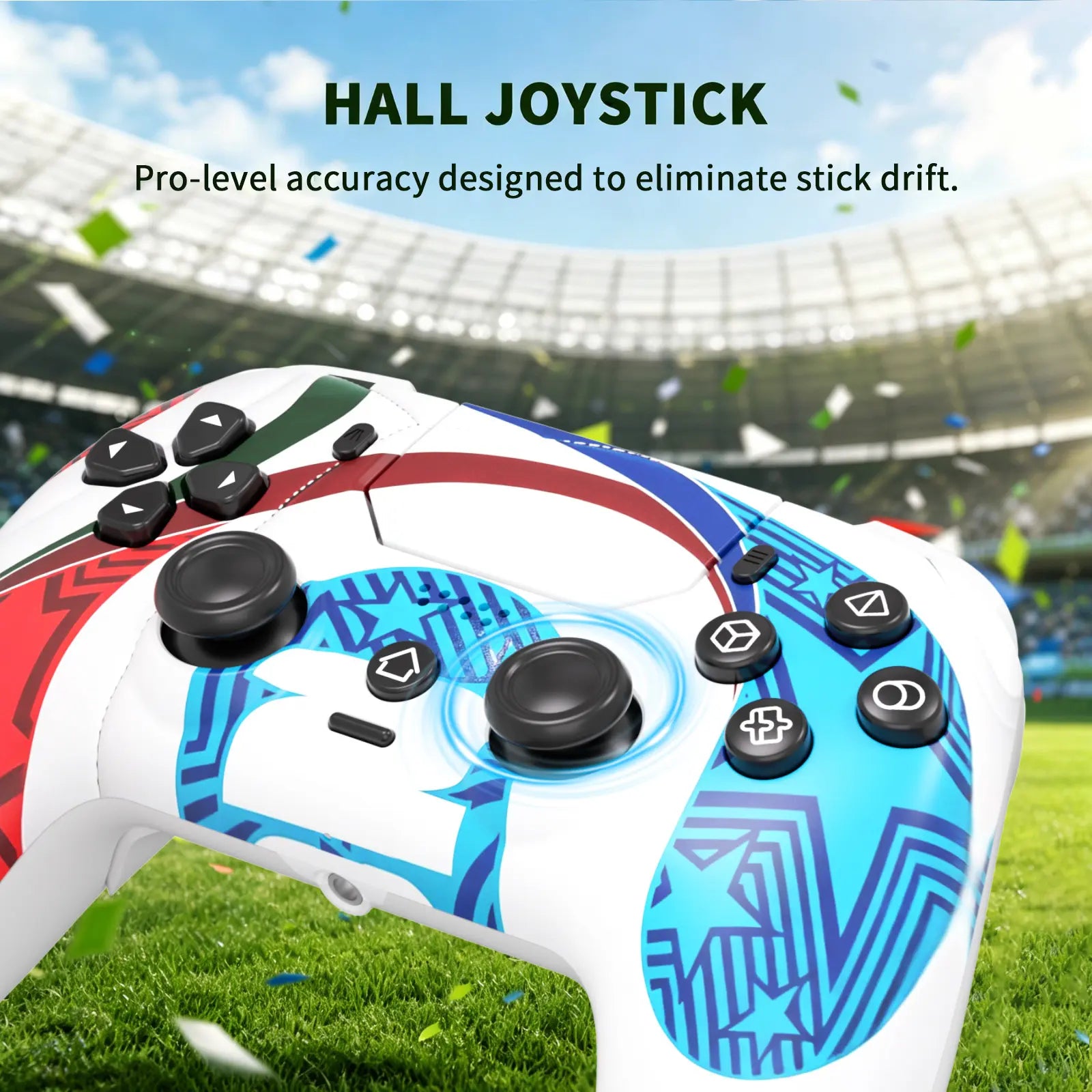Football-Themed Wireless Controller for PS5 & PC