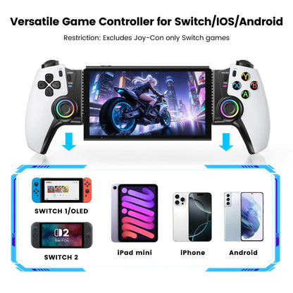 ESYWEN Wireless Gaming Controller for iPhone, Android & Switch | Hall Joystick