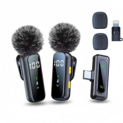 Mini Wireless Lapel Microphone | 360° Audio | 14H Battery