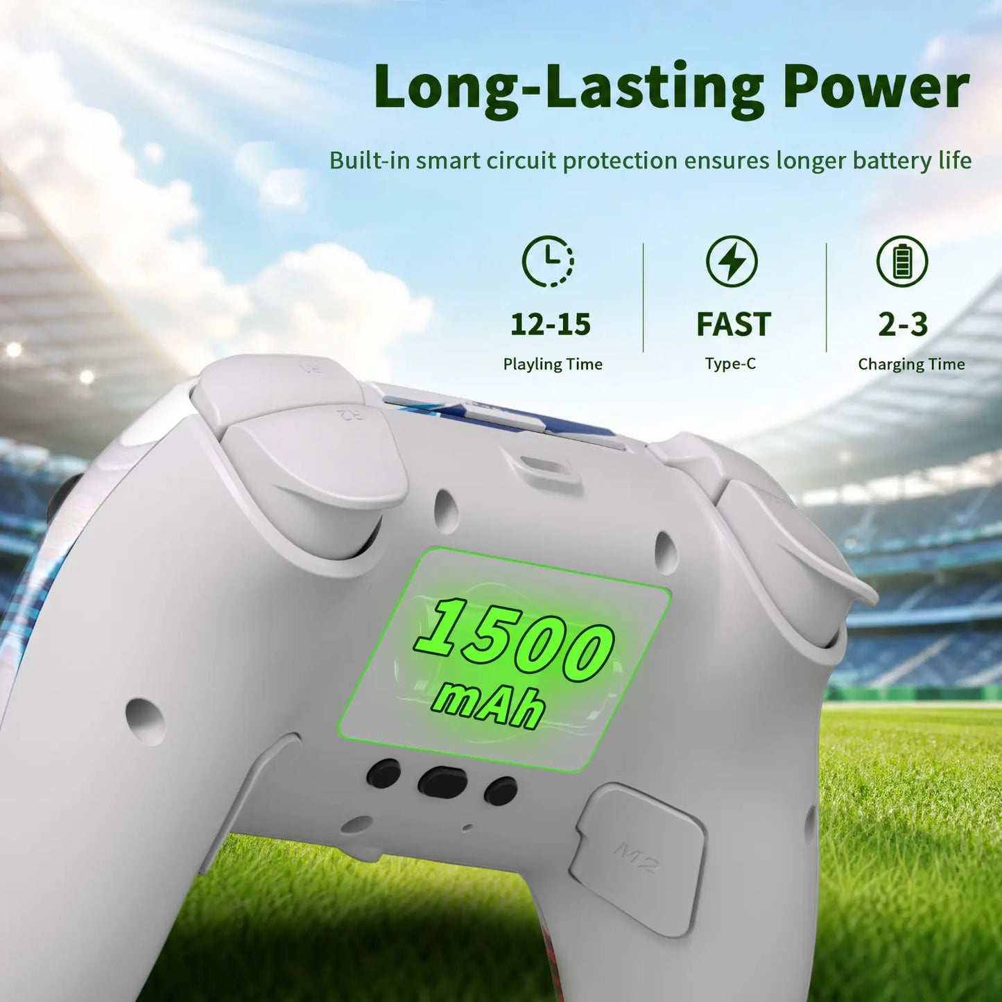 Football-Themed Wireless Controller for PS5 & PC