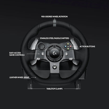 Logitech G920 Driving Force Racing Wheel & Pedals for Xbox & PC