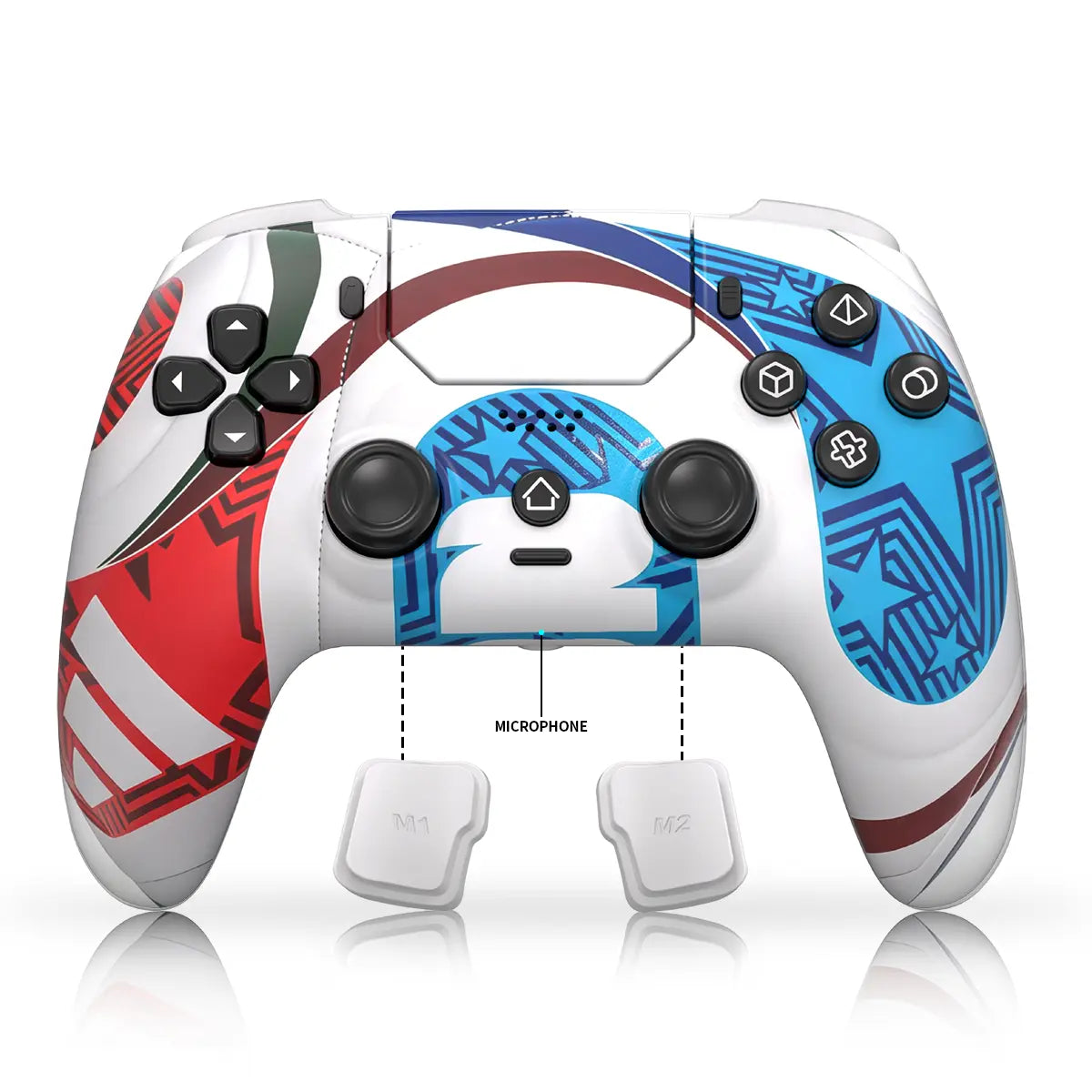 Football-Themed Wireless Controller for PS5 & PC