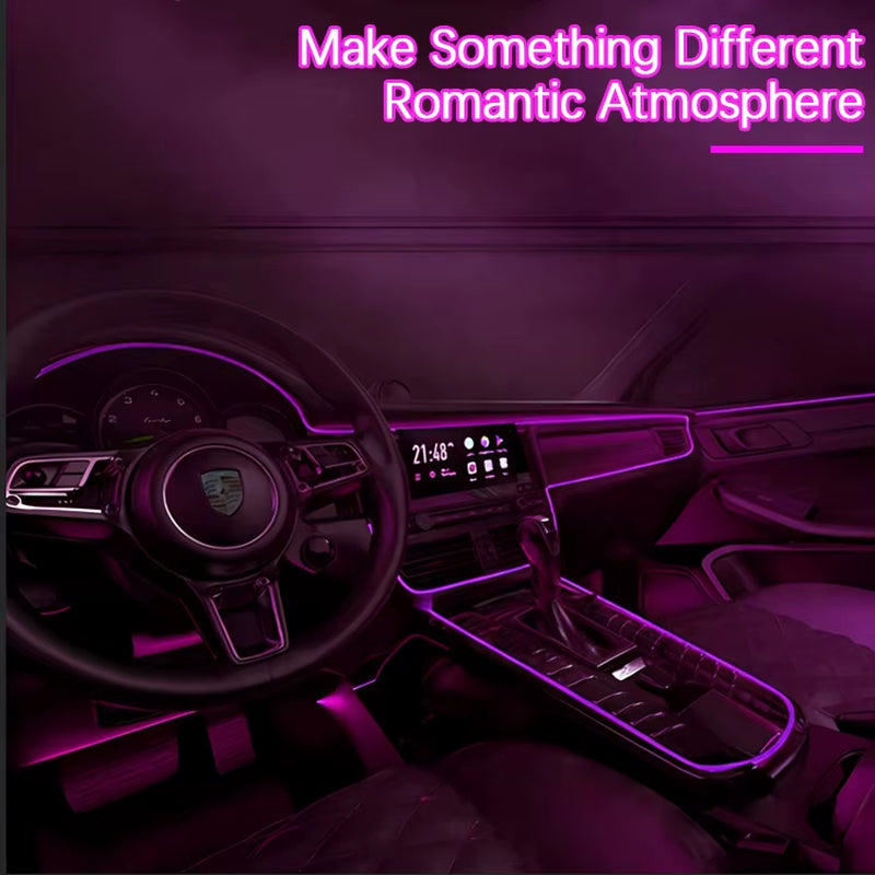 RGB Car Interior Ambient Lights | USB LED Strip Kit with 7 Colors
