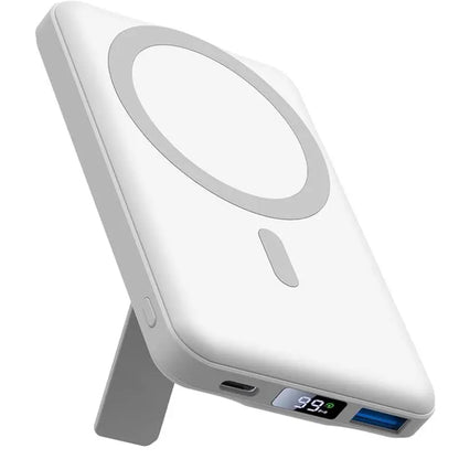 AOGUERBE Magnetic Wireless Power Bank 10000mAh | 15W Fast Charging | LED Display