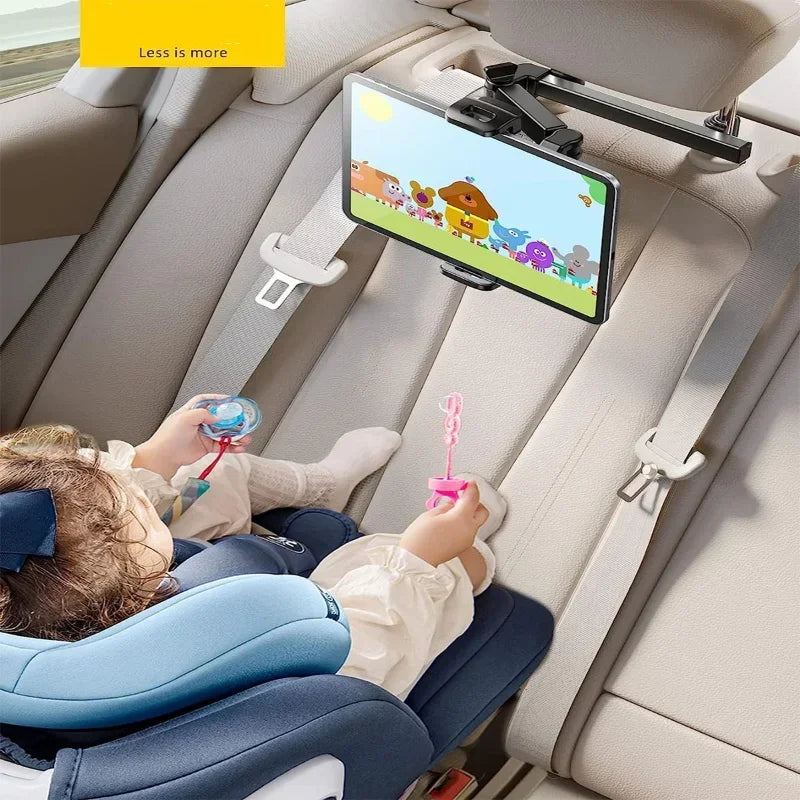 Telescopic Car Rear Pillow Phone Holder and Tablet Rotating Holder