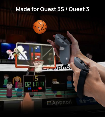 TRANSNOVO Silicone Knuckle Grips for Meta Quest 3S & Quest 3 Controllers
