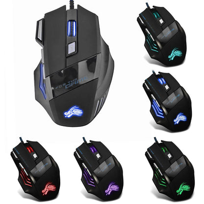Wired Gaming Mouse 7-Color Backlight for Gaming for PC