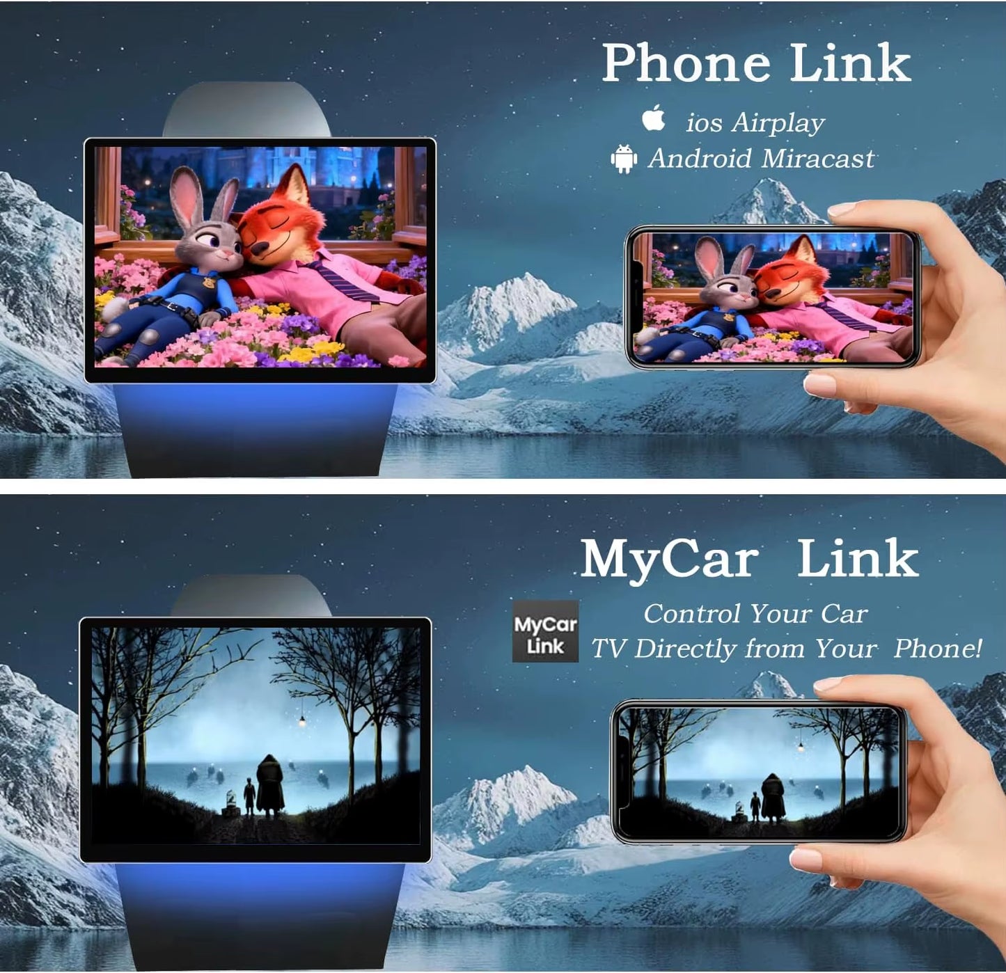 13.5" Android 14 Car Headrest Monitor | 2+32GB Touchscreen Rear Seat Entertainment System