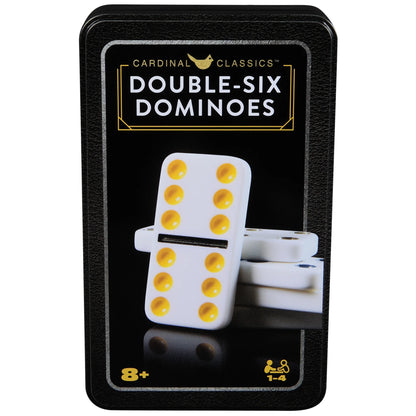 Spin Master Games,  Classics, Double Six Dominoes Set in Storage Tin, Ages 8 and Up
