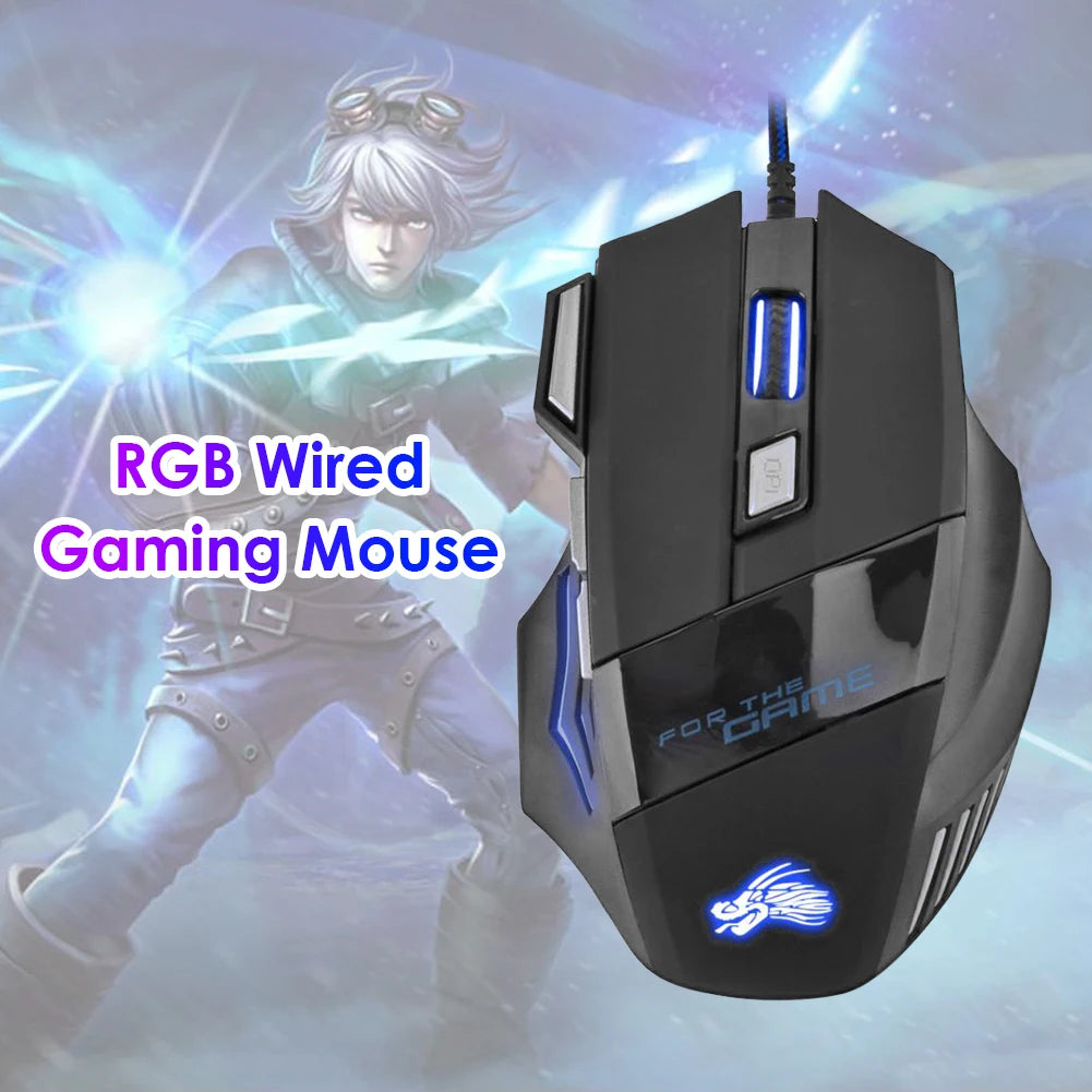 Wired Gaming Mouse 7-Color Backlight for Gaming for PC