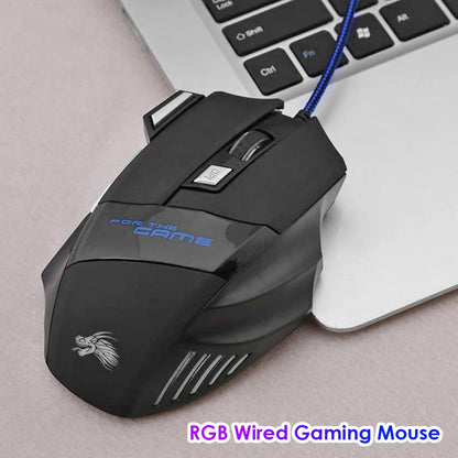 Wired Gaming Mouse 7-Color Backlight for Gaming for PC