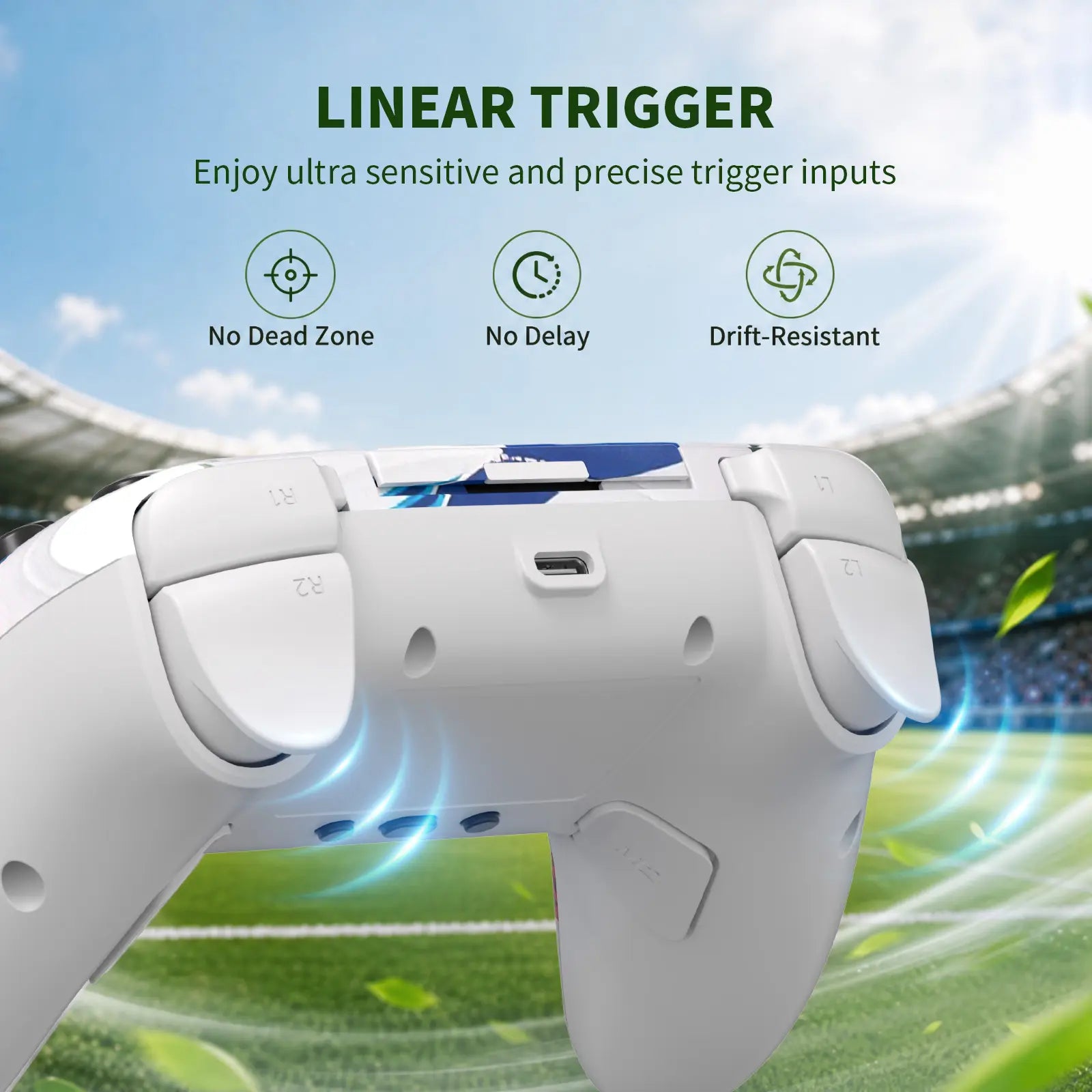 Football-Themed Wireless Controller for PS5 & PC