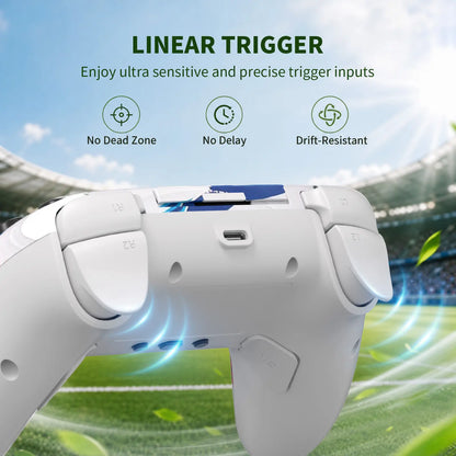Football-Themed Wireless Controller for PS5 & PC