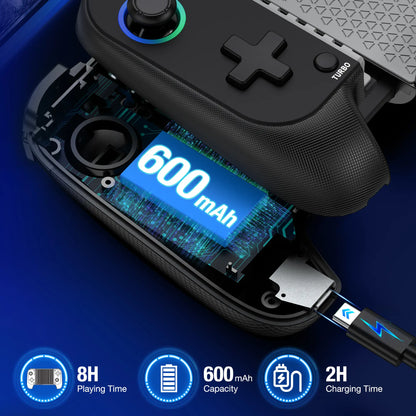 Wireless Mobile Gaming Controller for iPhone & Android | Hall Effect Joystick | Turbo