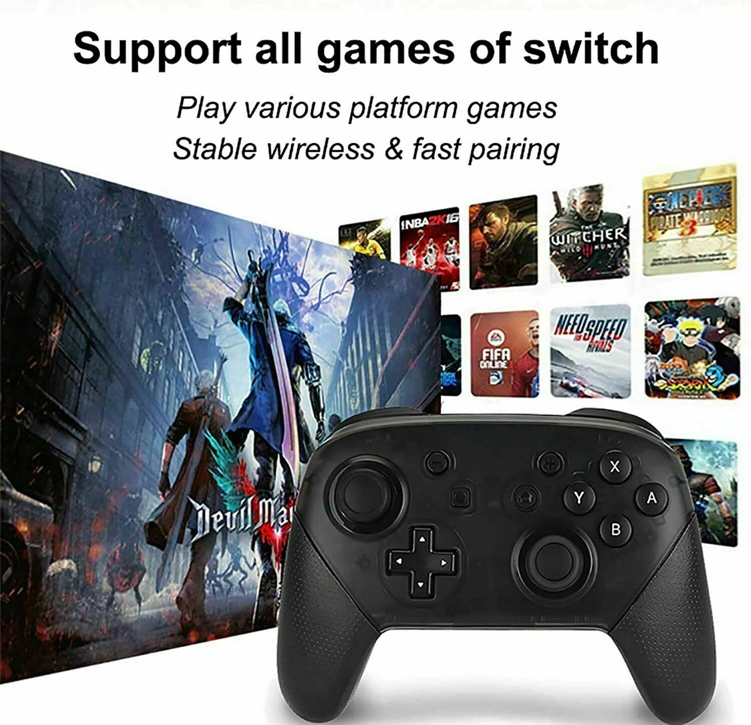 Wireless Pro Controller for Nintendo Switch & Switch Lite