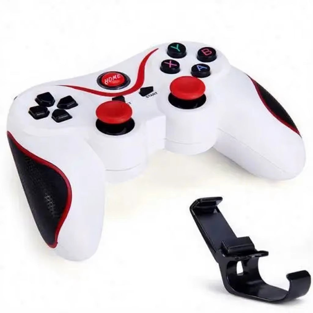 T3 X3 Wireless Gaming Controller | 2.4GHz Gamepad with Phone Holder for PC, Android & TV Box