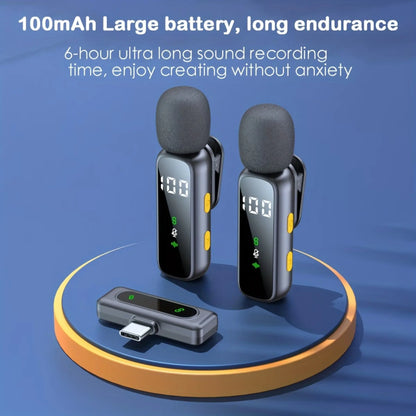 Mini Wireless Lapel Microphone | 360° Audio | 14H Battery