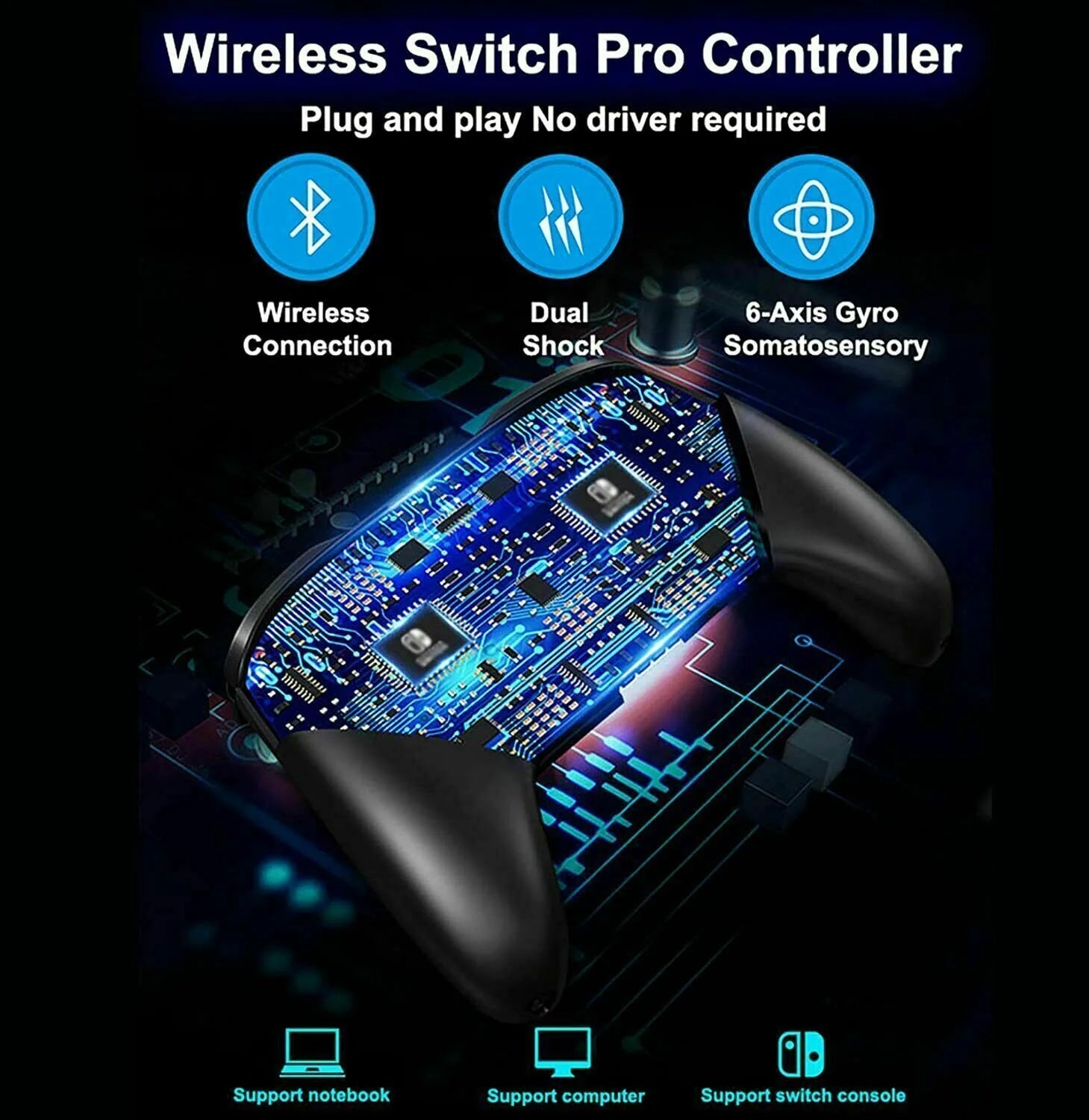 Wireless Pro Controller for Nintendo Switch & Switch Lite