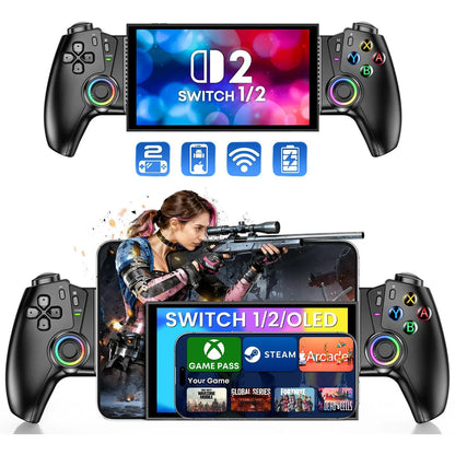 ESYWEN Wireless Gaming Controller for iPhone, Android & Switch | Hall Joystick