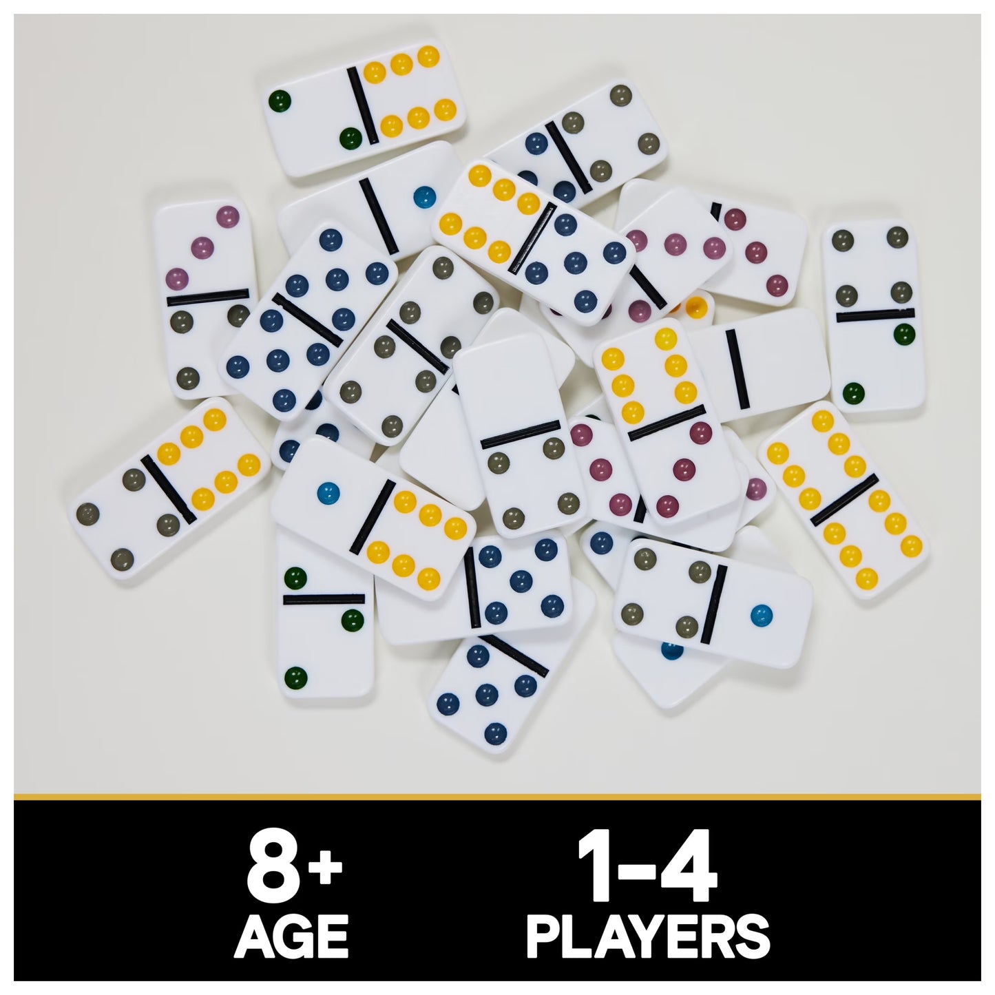 Spin Master Games,  Classics, Double Six Dominoes Set in Storage Tin, Ages 8 and Up