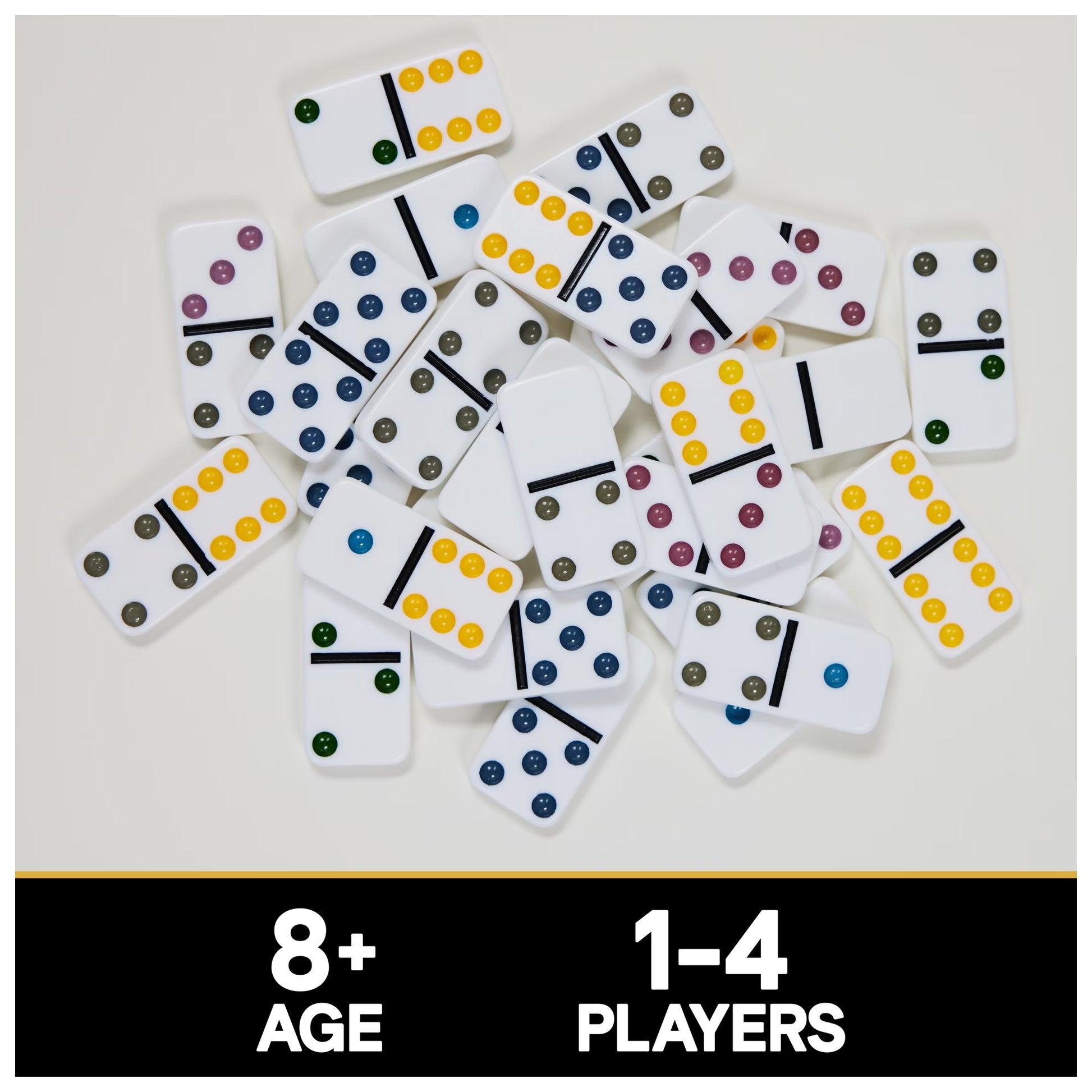 Spin Master Games,  Classics, Double Six Dominoes Set in Storage Tin, Ages 8 and Up