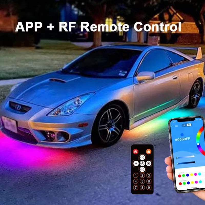 RGBIC Car Underglow LED Light Kit | 6-Piece Waterproof Underbody Lighting