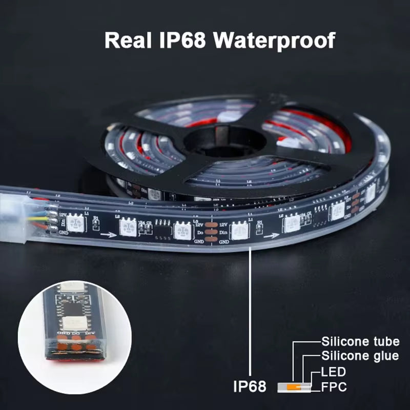 RGBIC Car Underglow LED Light Kit | 6-Piece Waterproof Underbody Lighting