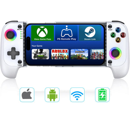Wireless Mobile Gaming Controller for iPhone & Android | Hall Effect Joystick | Turbo
