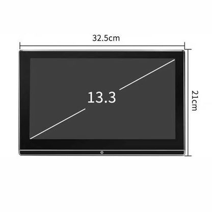 KANOR 13.3" Android Car Headrest Monitor | 8-Core Touchscreen Rear Seat Entertainment System