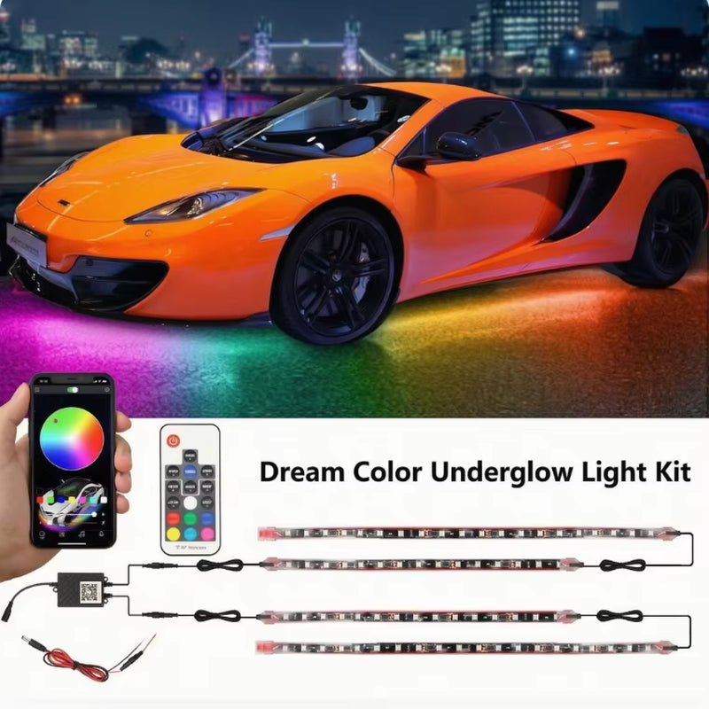 RGBIC Car Underglow Lights | APP Control | Waterproof LED Underbody Kit