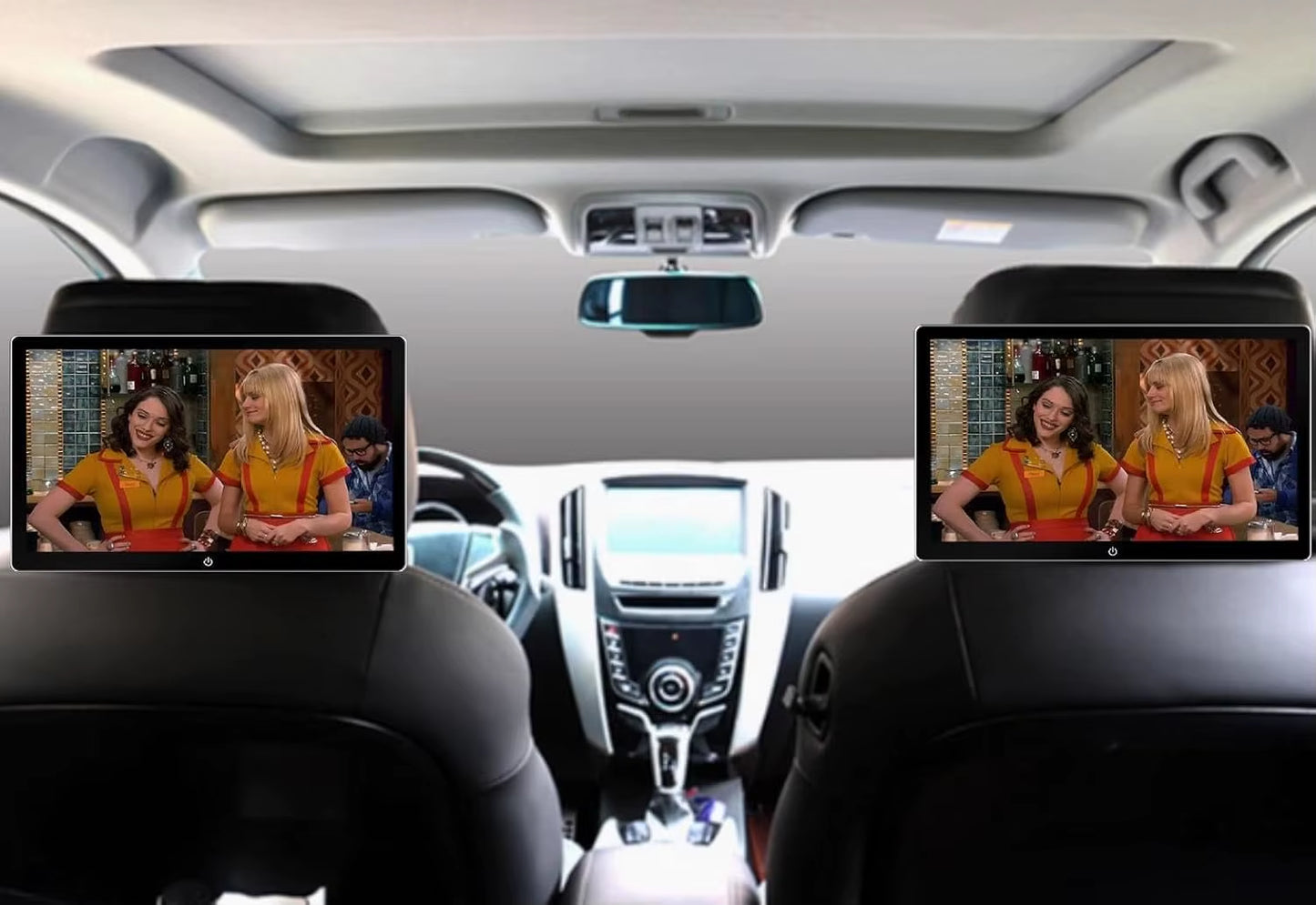 10.1" Android 13 Car Headrest Monitor | 2+32GB Rear Seat Entertainment System | Touchscreen, USB & SD Card