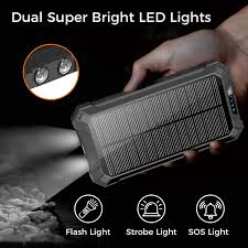 20000Mah Solar Powered Power Bank